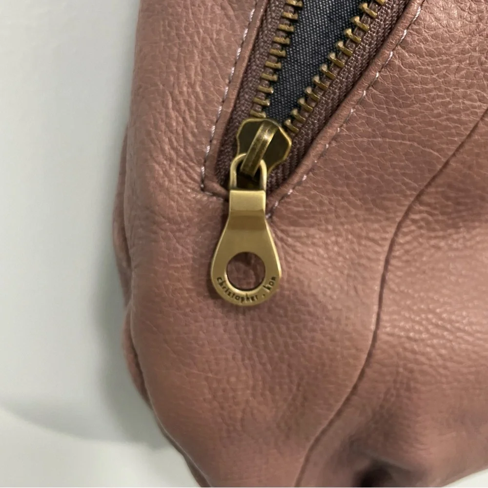 Christopher Kon Muave Leather Slouch Shoulder Bag